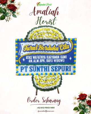 Papan Bunga Duka di Kakaskasen Satu