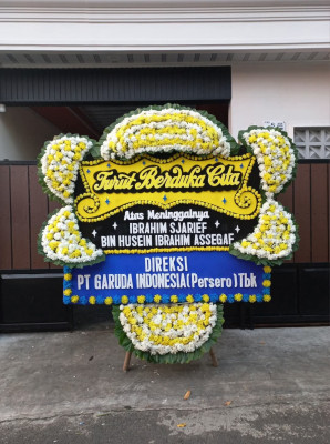 Papan Bunga Duka di Kakaskasen Satu